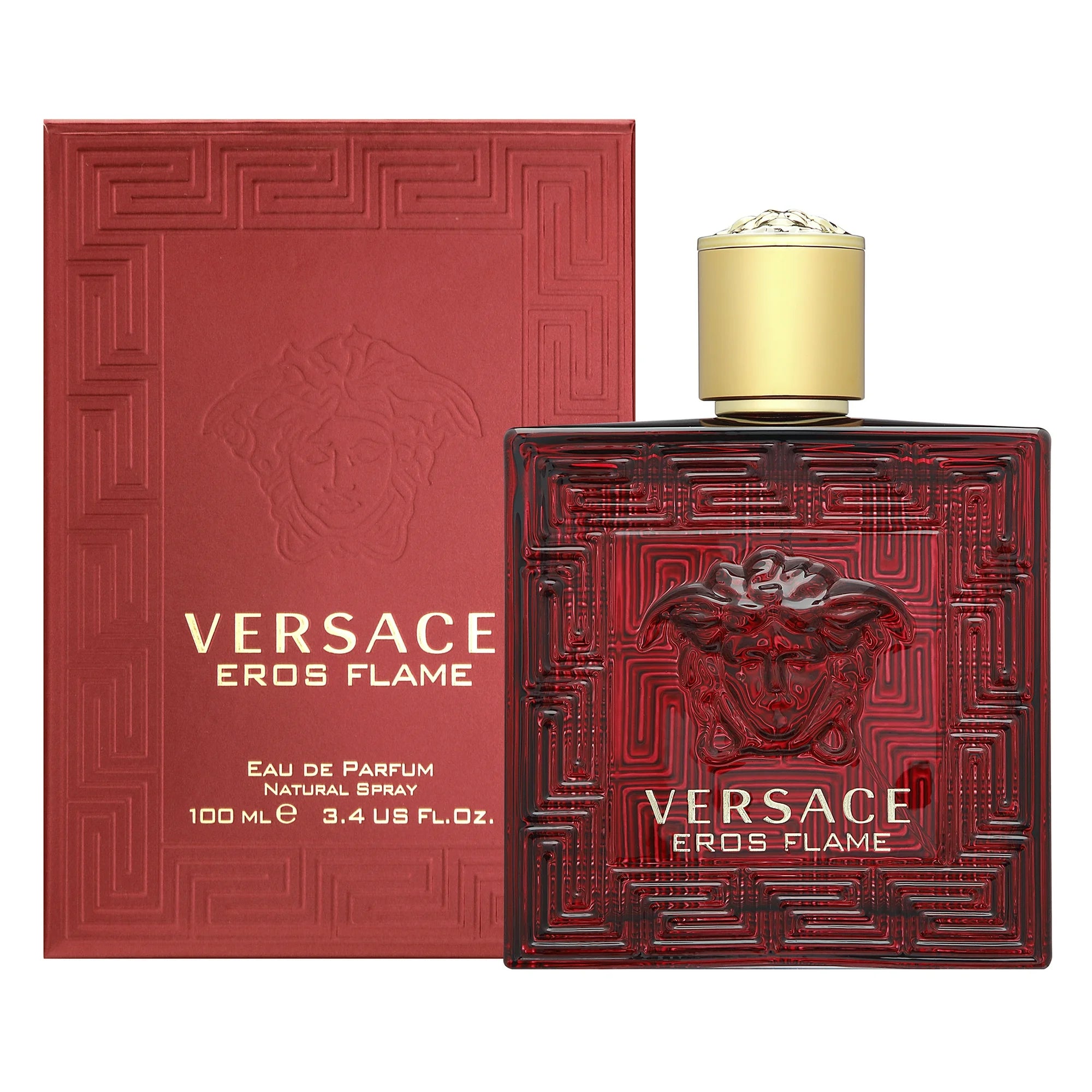 Versace Eros Flame Eau de Parfum Spray Cologne for Men, 3.4 oz